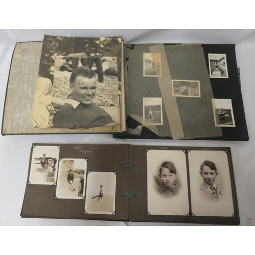 1247 - Personal Photograph Albums, black & white, children on the beach, portraiture, holiday snaps etc. (2... 