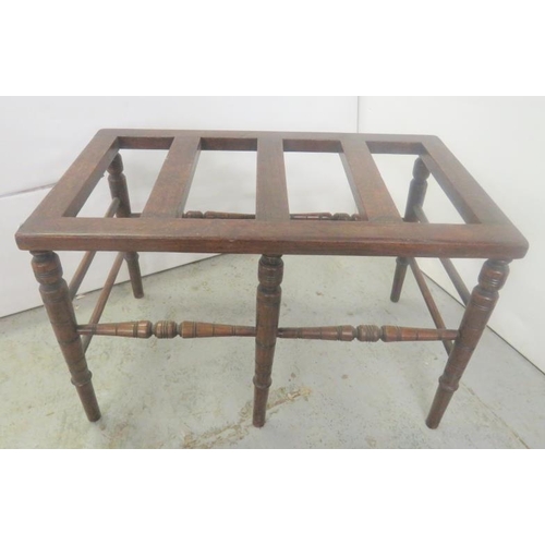 47 - Victorian Luggage Rack approx. 71cm x 40cm D x 47cm H (A7)