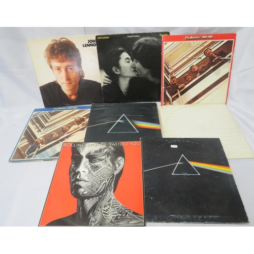 1464 - Vinyl Records incl. Pink Floyd, The Beatles Blue Album 1967-1970, Red Album 1962-1966, Rolling Stone... 