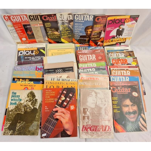 1465 - Music Books incl. The Penny Whistle Book, The Magazine of the Incredible String Band Be Glad, The Be... 