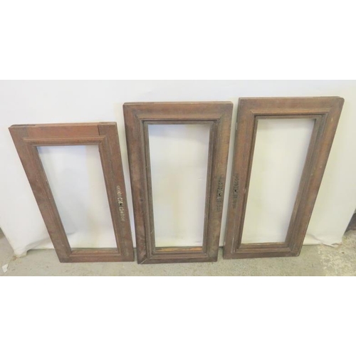 20 - 3 Wooden Door/Windo Frames approx. 2x W34cm x D4cm x H70cm & 1x W33cm x D3cm x H65cm (3)