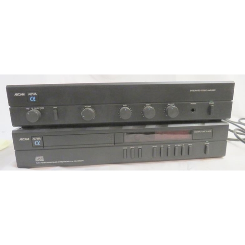 2105 - Arcam Twin Power Transformer Over Sampling D-A Conversion Compact Disc Player & Integrated Stereo Am... 