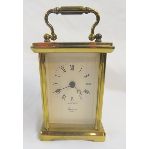 Rappor Brass Cased Carriage Clock