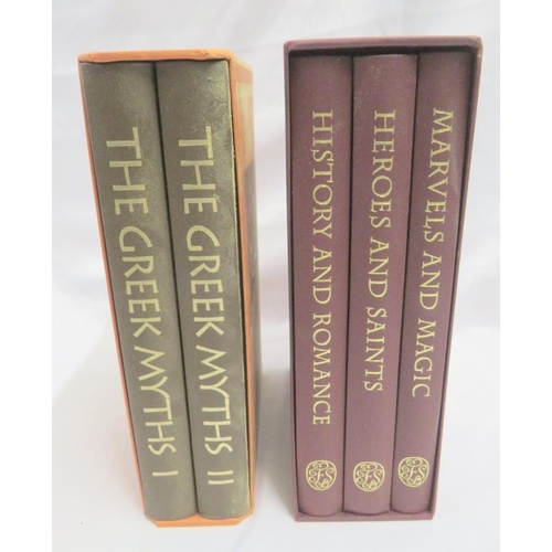2 Folio Society Box Sets Big Myths 1 & 2 & British Myths & Legends