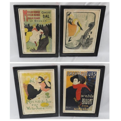 Lot De 3 Mugs Vintage Sadler - Motifs Divan Japonais, Lautrec, Jane Avril, Occasion