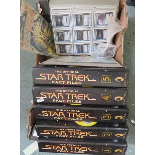 Star Trek Fact Files Folders no. 1-5, folder containing cards, RoRo Man ...