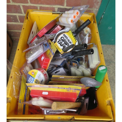 Box Containing Tools incl. sharpening stones, chipboard screws 30mm ...
