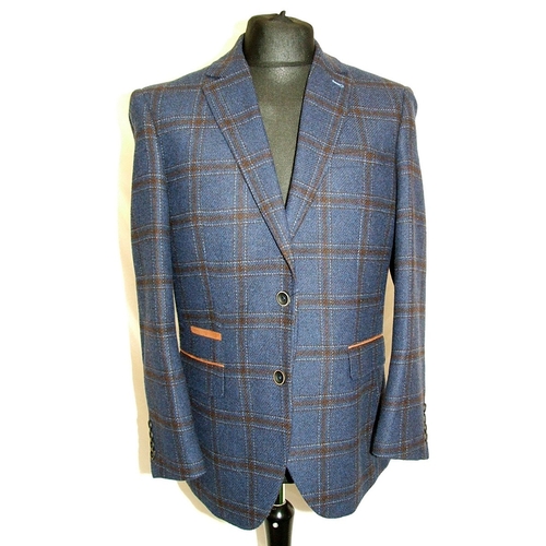 5 Mens Jackets Size 40: M&S Collection grey windowpane check, Topman ...