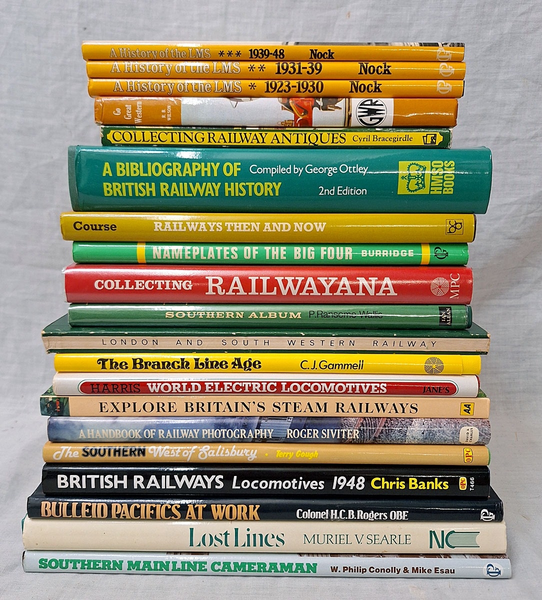 Books incl. History of the LMS x 3 volumes, Bibliography of British ...
