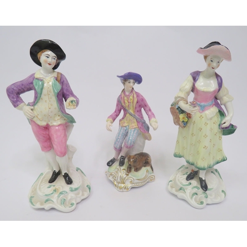 3 Spode Bone China Figurines entitled 'Chelsea Figures', 'Mistress ...