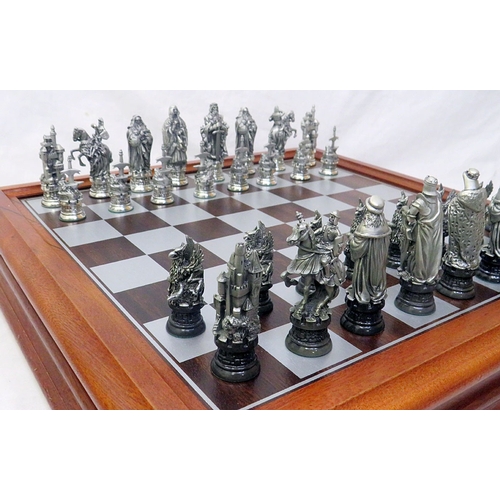 boxed-as-new-danbury-mint-camelot-chess-set-board-with-certificate-of