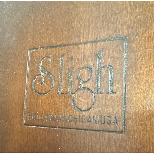 Sligh Michigan USA Grandfather Clock, gilt dial, constellation, case ...
