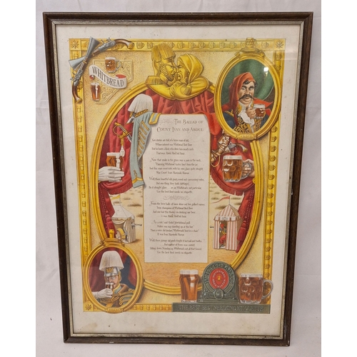 F/g Printed Whitbread Poster entitled 'The Ballad of Count Ivan & Abdul ...