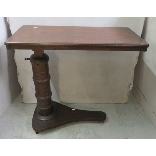 Victorian Overbed Reading/Music Stand turned central column, adjustable ...
