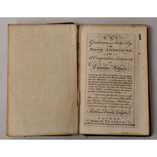 Copy The Gentleman and Lady's Key to Polite Literature; or, a ...