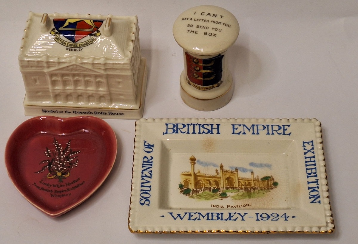 Antique British Empire Exhibition Souvenirs 1924 incl. Booths Silicon ...