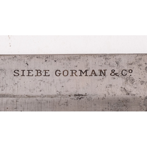 298 - An early 20th century diver's knife by Siebe Gorman,: the 8 inch double sided blade signed as per ti... 