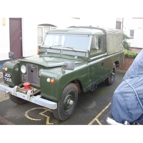 3 - A 1967 Land Rover 109 Series IIA registration JOD 720E: chassis number 34500012A, 30,358 miles two p... 