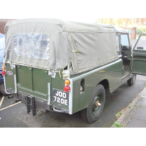 3 - A 1967 Land Rover 109 Series IIA registration JOD 720E: chassis number 34500012A, 30,358 miles two p... 