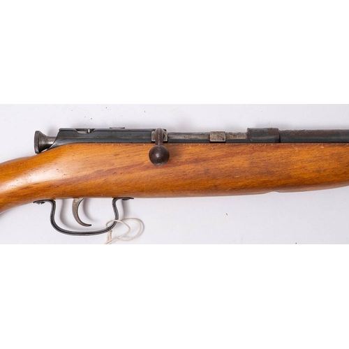 45 - A Webley & Scott single barrel bolt action .410 shotgun: No 6102, signed to barrel on a semi-pistol ... 