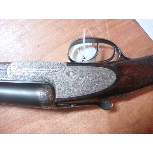 46 - An Aya No 2 double barrel 12 bore sidelock ejector: 26 x 23/4'' barrels with hand detachable locks n... 