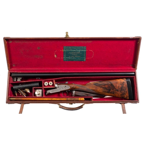 52 - An E Gale and Son(Barnstaple) double barrel twelve bore sidelock ejector: No 81995, the plain 28 1/4... 