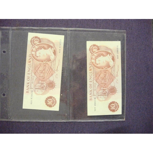 564 - A collection of British and world banknotes.: