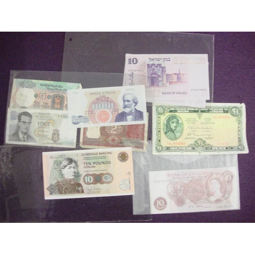 564 - A collection of British and world banknotes.: