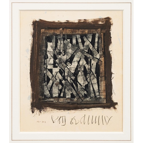 13 - * Roy Turner Durrant [1925-1998]- Abstract,:- mixed media artists's signature and numbered 10 - 303 ... 