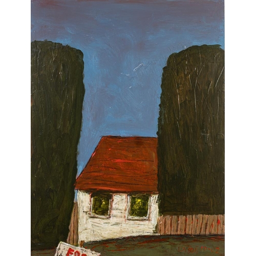 150 - * Julian Dyson [1936-2003]- Cottage For Sale,:- signed,  oil on board, 80 x 61cm.