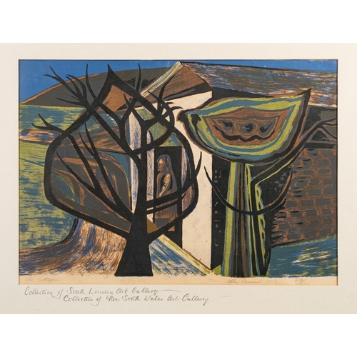 200 - * Allin Braund [1915-2004]- The Cottager,:- lithograph, signed, inscribed, dedicated and dated 1956 ... 