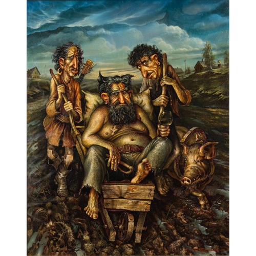 203 - * Stanislav Vladimirovitch Plutenko [b.1961]- Gypsy Baron ,:- signed and dated 1996 bottom right fur... 