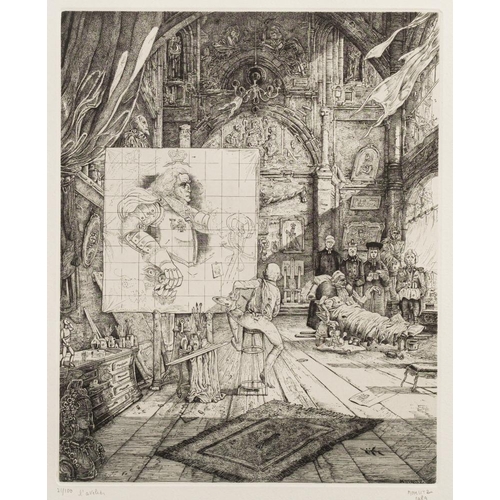 210 - * Philippe Mohlitz [1941-2019]- L'Atelier,:- etching,  signed and dated 1989 inscribed and numbered ... 