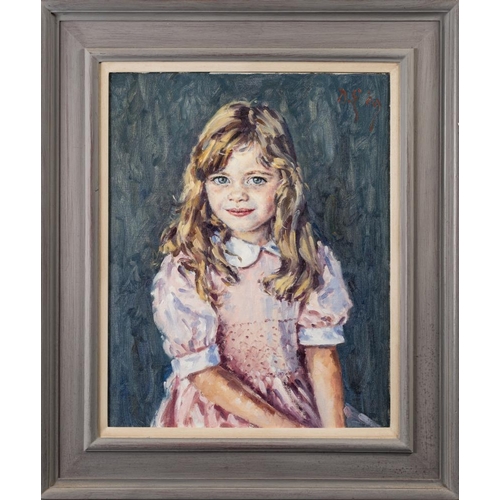 213 - * David Griffiths [b.1939]-  Portraits of girls,:- two signed, signed with initials and dated '09 oi... 