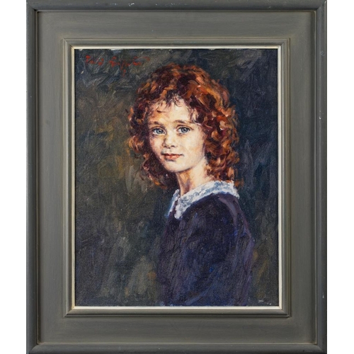 213 - * David Griffiths [b.1939]-  Portraits of girls,:- two signed, signed with initials and dated '09 oi... 