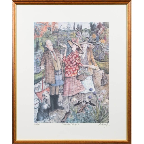 234 - * Sue Macartney-Snape [b.1957]- Stealing Cuttings,:- coloured print signed, inscribed and numbered 4... 