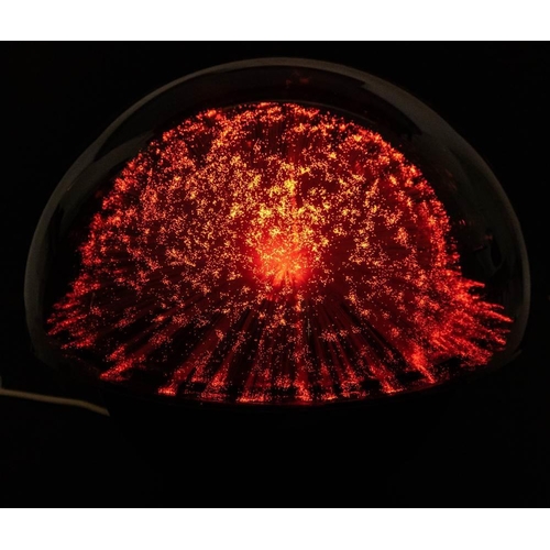 294 - A Crestworth Limited 'Galaxy ' fibre optic table lamp, circa 1970s: the colour changing fronds under... 