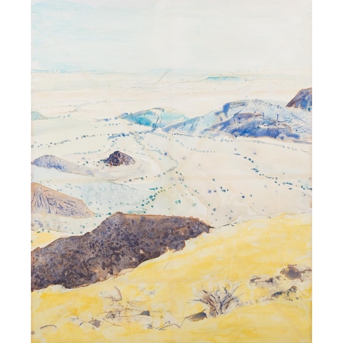 42 - * Ulrich Konrad Swanecke [1932-2007]- On The Edge of The Namib,:- signed and dated '80, inscribed '3... 