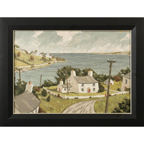 57 - * Alan Williams [20th Century]-  Bay Cottage,:-  signed, oil on canvas, 40 x 57cm.