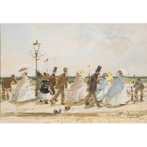 761 - * John Strickland Goodall [1908-1996]- The Promenade; The Yellow Umbrella,:- two, both signed waterc... 