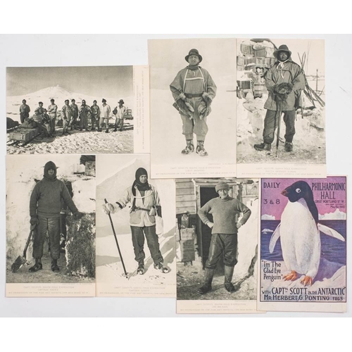81 - British Antarctic 'Terra Nova' Expedition 1910-1913. A group of seven postcards from the Herbert Pon... 