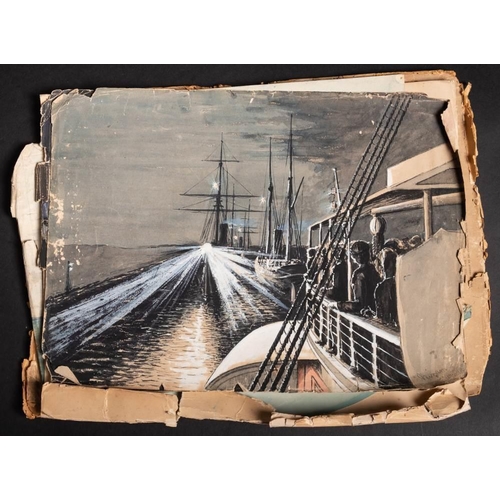 86 - An interesting archive of sketches, photographs and ephemera relating to Royal Navy Assistant Surgeo... 