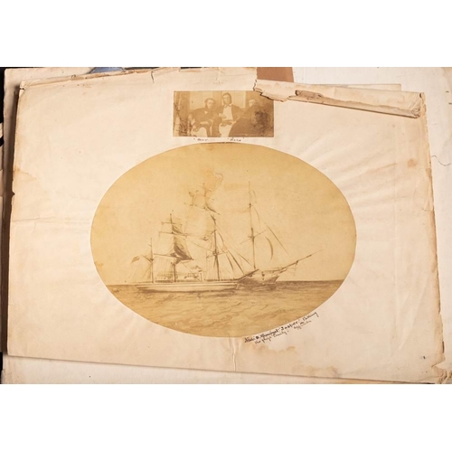 86 - An interesting archive of sketches, photographs and ephemera relating to Royal Navy Assistant Surgeo... 