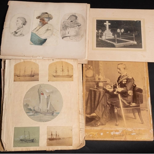 86 - An interesting archive of sketches, photographs and ephemera relating to Royal Navy Assistant Surgeo... 