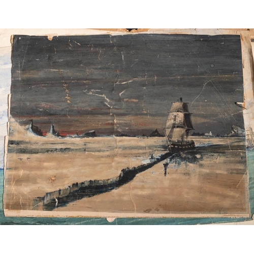 86 - An interesting archive of sketches, photographs and ephemera relating to Royal Navy Assistant Surgeo... 