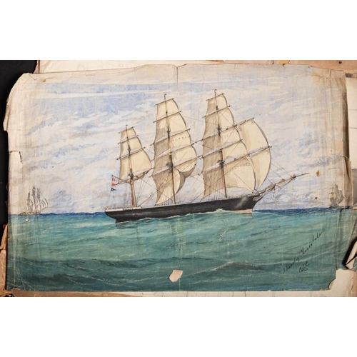 86 - An interesting archive of sketches, photographs and ephemera relating to Royal Navy Assistant Surgeo... 