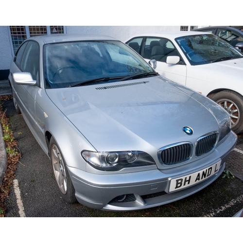 2 - A 2003 BMW 318 Ci: registration SHZ 8469, petrol, silver with black leather interior, manual five sp... 