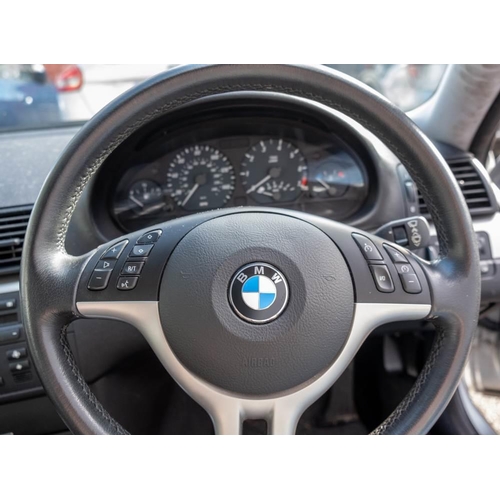 2 - A 2003 BMW 318 Ci: registration SHZ 8469, petrol, silver with black leather interior, manual five sp... 