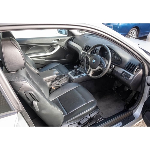 2 - A 2003 BMW 318 Ci: registration SHZ 8469, petrol, silver with black leather interior, manual five sp... 