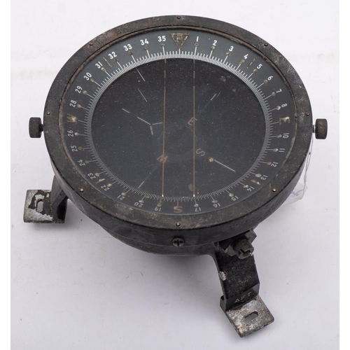 252 - A US Army Type D-12 spit bar aviation compass by Bendix Aviation Corporation: